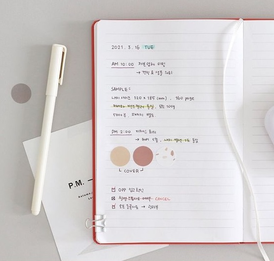 Thói quen sử dụng sổ tay trong công việc